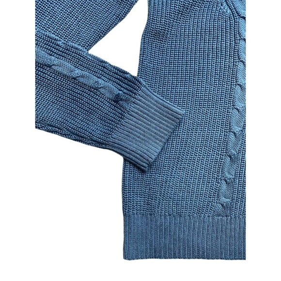 Ralph Lauren Cable-Knit Sweater Top Women's XXL 2XL Blue Lightweight Soft NEW - Picture 4 of 14